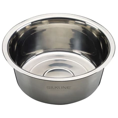 Stainless steel pedicure bowl.