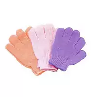 Multi-coloured Exfoliating Glove.
