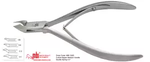 Stainless Steel Cuticle Nipper Medium Handle 4.5" 1/4 Jaw