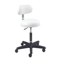 Equipro Deluxe Round Air-Lift Stool with Backrest