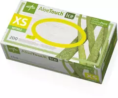Aloetouch ICE Powder Free Thin Nitrile Exam Gloves XS, 200/box