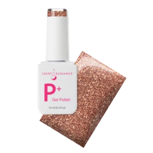 Light Elegance P+ She's My Golden Nugget, Glitter Gel Polish, 10 ml